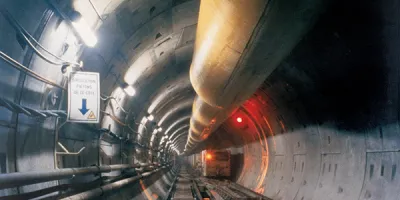 The Schréder luminaires developed 30 years ago to light the Channel Tunnel are still there today 